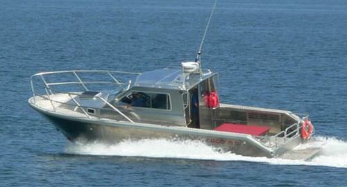 Barca professionale patrol boat - 29' DJ - ABCO Industries Limited - entrobordo a idrogetto / in alluminio