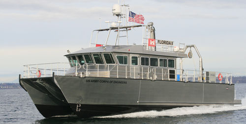Barca professionale nave idrografica - 62’ USACE Florida II  - All American Marine - catamarano / entrobordo / in alluminio