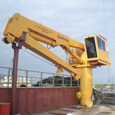 Gru per nave - KB - Appleton Marine Inc - di bordo / con braccio articolato