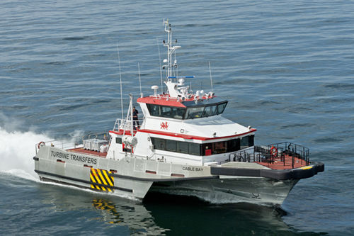 Nave di supporto offshore per il trasporto dell'equipaggio - EXPRESS TRI SWATH 27 - Austal USA - per parco eolico
