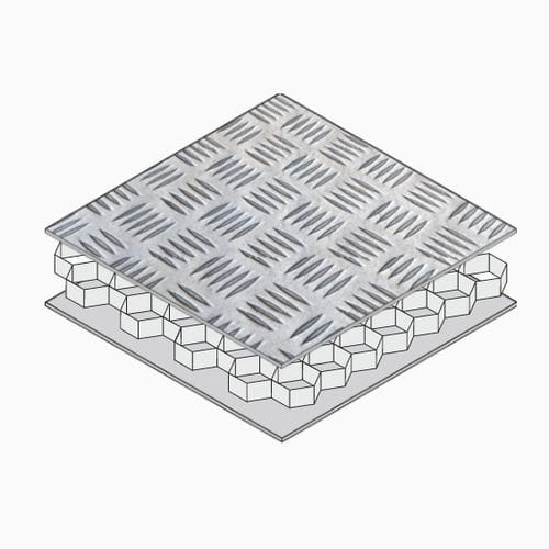 Pannello sandwich per parete divisoria - VENTURELITE® 2025 - Ayres Composite Panels - a nido d'ape in alluminio / in alluminio