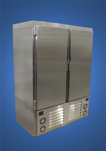 Frigorifero con congelatore per barca - R20F20-2M-ADS-MLR / R20F20-2M-SN-MLR - Cospolich Refrigerator Co - a libera installazione / con apertura frontale / in acciaio inossidabile