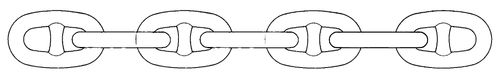 Catena per nave - 21 - DCL Mooring and Rigging - per ancora / con traversino