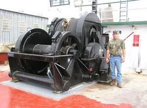 Argano per nave - TDSD-24WF :70T - Markey Machinerympany - per rimorchio / motore diesel / a doppio tamburo