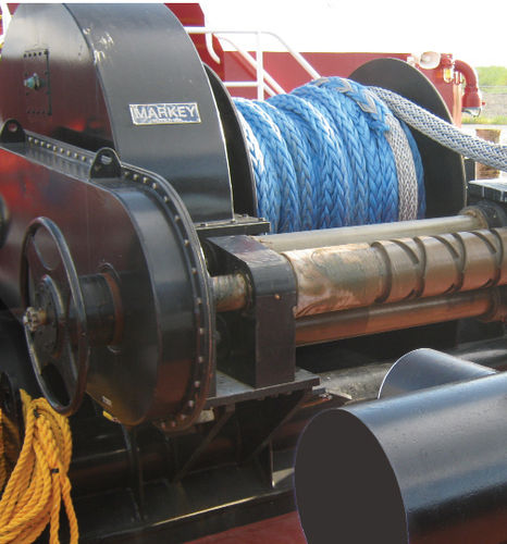 Argano per rimorchiatore - DESF-48-100 - Markey Machinerympany - per rimorchio / con motore elettrico / a singolo tamburo
