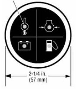 Indicatore per barca - EN204 Series - FW Murphy - di livello / di temperatura / di pressione d'olio