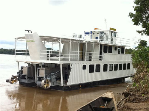 Propulsore azimutale - Silver Tsunami® - Hydraulic Marine Systems, Inc. - timone / montato su ponte / per chiatta