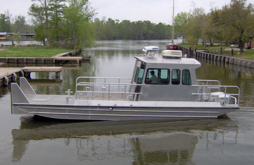 Barca professionale chiatta da lavoro - 3110BV - Scully's Aluminum Boats - fuoribordo