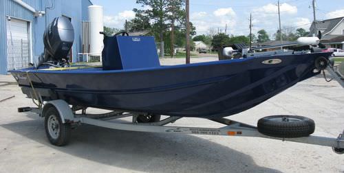 Bass boat fuoribordo - 1760V2 - Scully's Aluminum Boats - con console centrale / da pesca sportiva