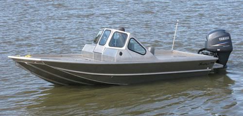 Bay boat fuoribordo - 1872V - Scully's Aluminum Boats - con dual console / da pesca sportiva / in alluminio