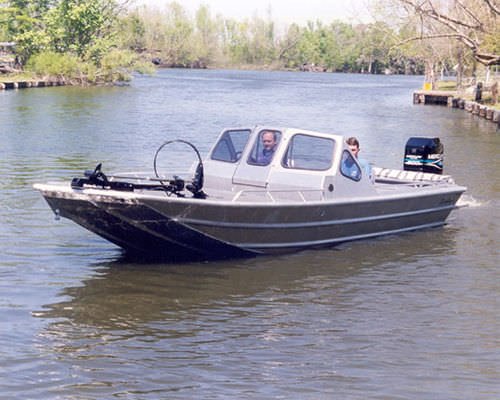 Barca open fuoribordo - 2072V Innovator 11 - Scully's Aluminum Boats - con dual console / in alluminio