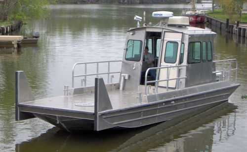 Barca professionale chiatta da lavoro - 31’x9′ - Scully's Aluminum Boats - fuoribordo / in alluminio