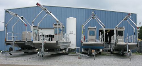 Barca professionale chiatta da lavoro - 2896BS2 - Scully's Aluminum Boats - fuoribordo / in alluminio