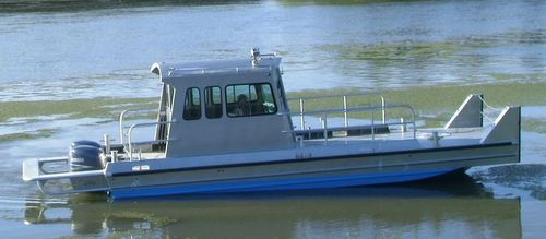 Barca professionale chiatta da lavoro - 3010BV - Scully's Aluminum Boats - fuoribordo / in alluminio