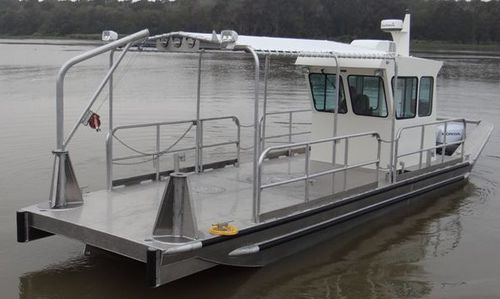 Barca professionale chiatta da lavoro - 3010BF - Scully's Aluminum Boats - fuoribordo / in alluminio