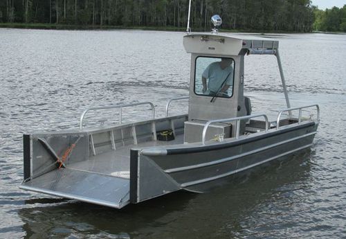 Barca professionale mezzo da sbarco - 2284LC - Scully's Aluminum Boats - entrobordo / in alluminio