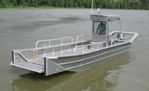 Barca professionale mezzo da sbarco - 2284LC - Scully's Aluminum Boats - fuoribordo / in alluminio