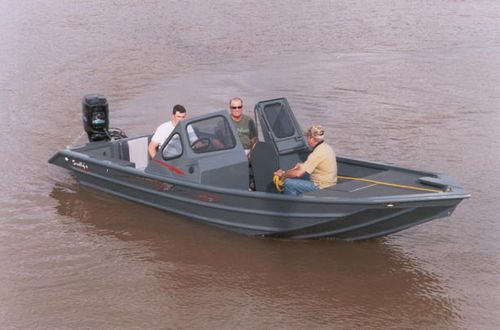 Barca open fuoribordo - 2072v innovator2 big - Scully's Aluminum Boats - con dual console / in alluminio