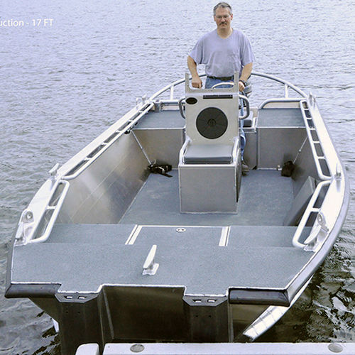 Barca professionale barca utilitaria - SUPER JON 17' - Workskiff Inc - fuoribordo / in alluminio / jon boat