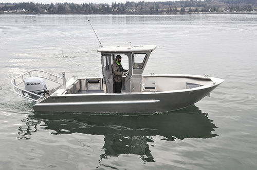 Barca professionale barca utilitaria - 23' M - Workskiff Inc - fuoribordo / in alluminio