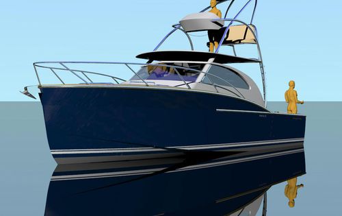 Cabinato entrobordo - PACIFIC 32 - Dickey Boats Limited - con fly / lobster