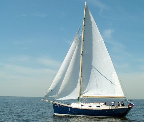 Barca a vela da crociera - Morozov-30 Meduza - Morozov Yachts - motorsailer / con 4 cuccette / in alluminio