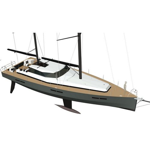 Sailing-yacht da crociera - Soler-52  - Morozov Yachts - con poppa aperta / in alluminio / a chiglia retrattile