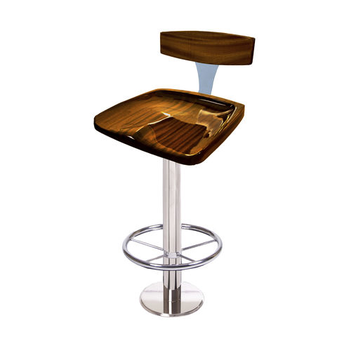 Sgabello da bar per yacht - Backfin - Release Marine - per nave / in teak