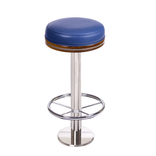 Sgabello da bar base rotonda - Cake Top - Release Marine - per yacht / per nave / in teak