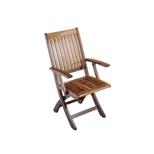 Sedia standard per barca - Barbuda  - Release Marine - pieghevole / con braccioli / in teak