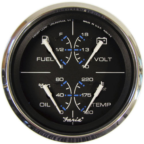 Indicatore per barca - GF0007 - Beede Electrical Instrument - di livello / amperometro DC / di pressione d'olio