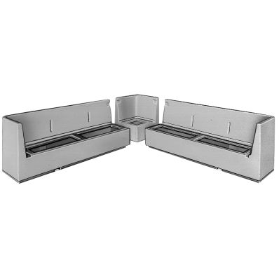 Panchetta per pontoon boat - 80-8426-02 - Kracor - con contenitore / d'angolo