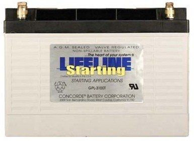 Batteria marina - GPL-3100T - Lifeline Batteries - 12 V / piombo / AGM