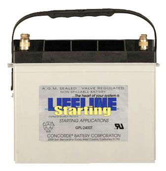 Batteria marina - GPL-2400T - Lifeline Batteries - 12 V / piombo / AGM