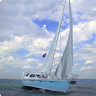 Sailing-yacht da crociera - BOUGAINVILLAEA 65 - Kanter Yachts - con poppa aperta / con bompresso / con doppio timone a ruota