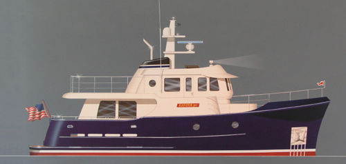 Motor-yacht offshore - 50 - Kanter Yachts - con cabina di pilotaggio / dislocante
