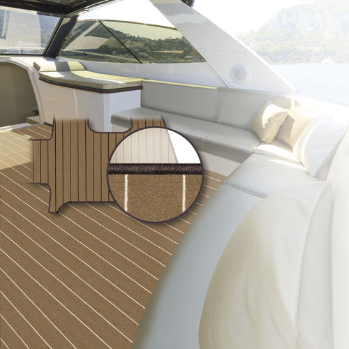 Rivestimento per pavimento per yacht - Salon - GisaTex GmbH & Co. KG - per barca / in poliammide / beige