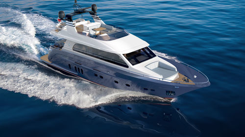 Motor-yacht da crociera - MICAMO - Van der Valk Shipyard - con fly / con cabina di pilotaggio / IPS