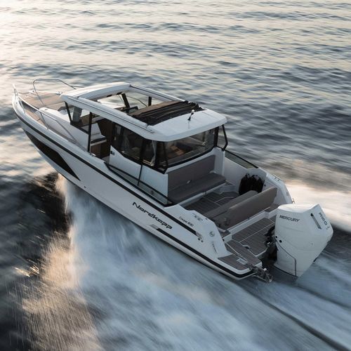 Cabin-cruiser fuoribordo - Coupe 830 - Nordkapp Boats - con cabina di pilotaggio / max. 10 persone / con cabina