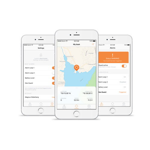 Applicazione di monitoraggio - C-POD App - C Security Systems AB - di monitoraggio / per nave / per barca