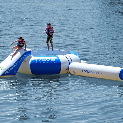 Gioco acquatico parco - Splash Zone Plus - RAVE Sports - per base turistica sportiva / gonfiabile