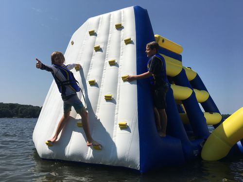Gioco acquatico scivolo - POWER TOWER - RAVE Sports - per base turistica sportiva / gonfiabile