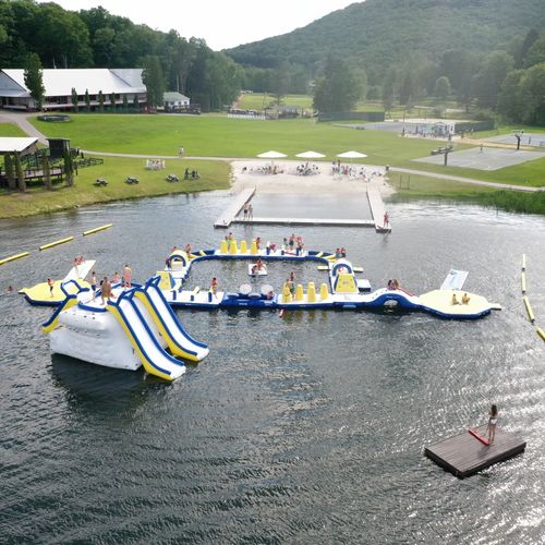 Gioco acquatico parco - Splash Trax Waterfront Course - RAVE Sports - per base turistica sportiva / gonfiabile