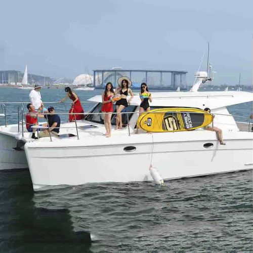 Cabinato catamarano - 38ft catamaran boat - Qingdao Lian Ya Boat Co.,Ltd. - fuoribordo