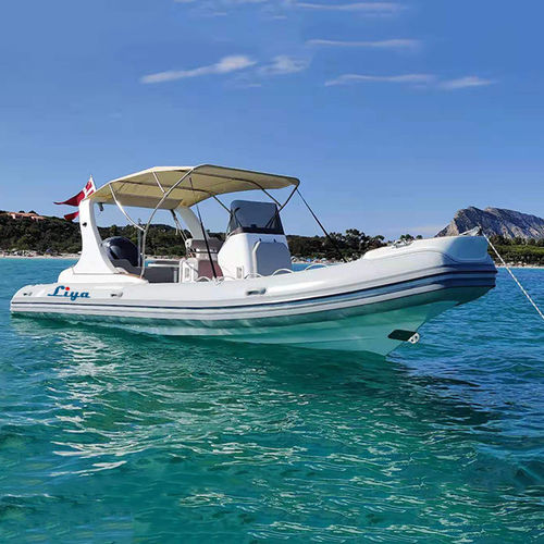 Gommone fuoribordo - HYP660 - Qingdao Lian Ya Boat Co.,Ltd. - a benzina / semirigido / con console centrale