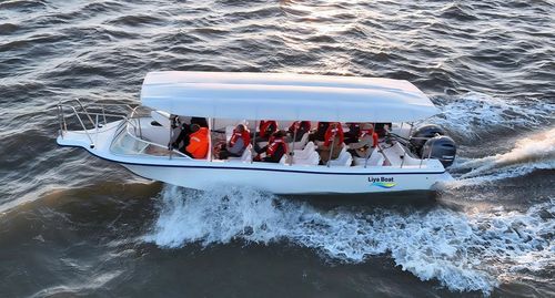 Barca professionale barca per trasporto passeggeri - 30 FRP - Qingdao Lian Ya Boat Co.,Ltd. - taxi acqueo / fuoribordo / in PRFV