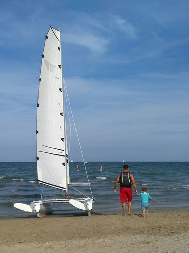 Catamarano sportivo da turismo - Phantom Club - CNA Centro Nautico Adriatico - per scuola / per due persone / con trapezio singolo