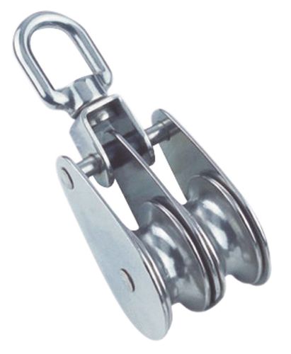 Bozzello doppio - 8390 series - Marinetech Edelstahlhandel GmbH & Co.KG - con girella / con cuscinetto a sfere / ø max. cima: 10 mm
