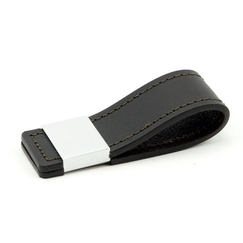 Maniglia decorativa in pelle - 560.C - Foresti & Suardi - in ottone