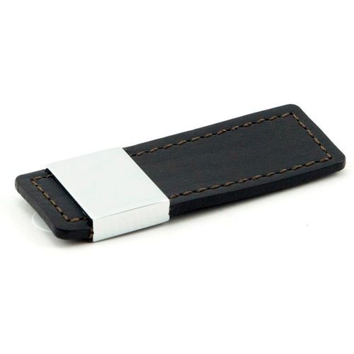Maniglia decorativa in pelle - 570.C - Foresti & Suardi - in ottone